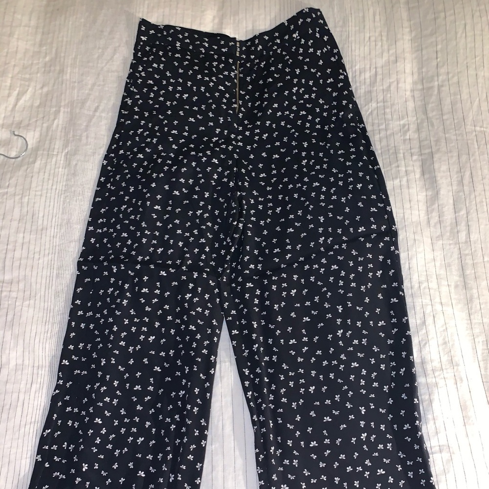 & Other Stories Micro Floral Print Trousers